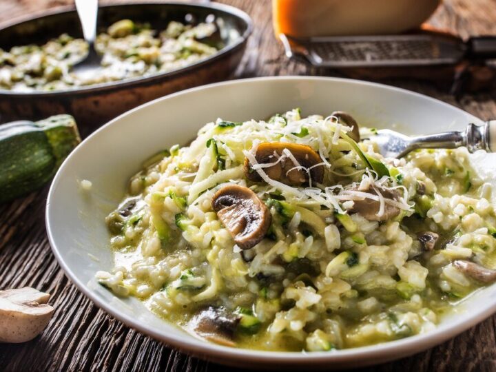 Risotto z cukinią i papryką – lekkie danie jednogarnkowe