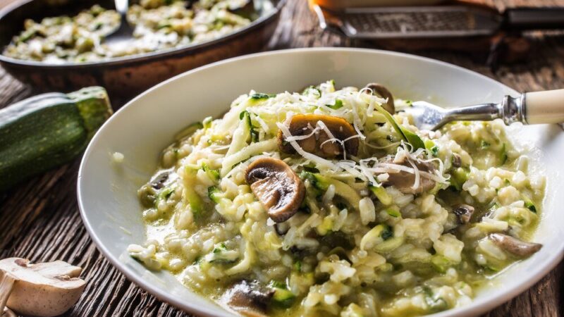 Risotto z cukinią i papryką – lekkie danie jednogarnkowe
