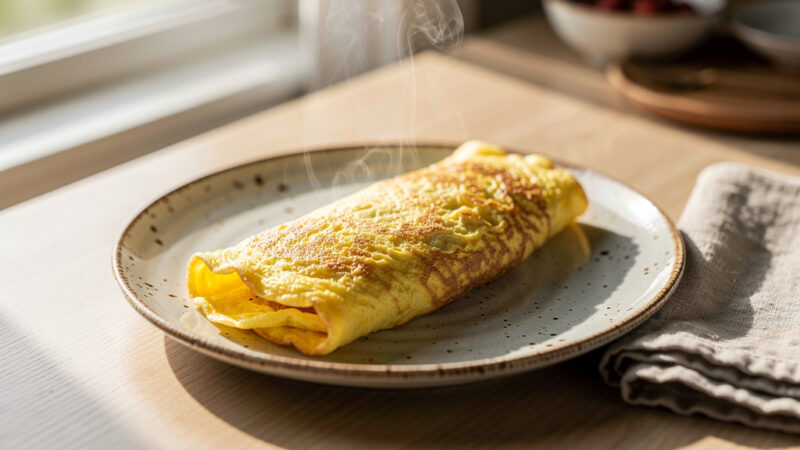 Omlet bez mąki – puszysty i prosty przepis