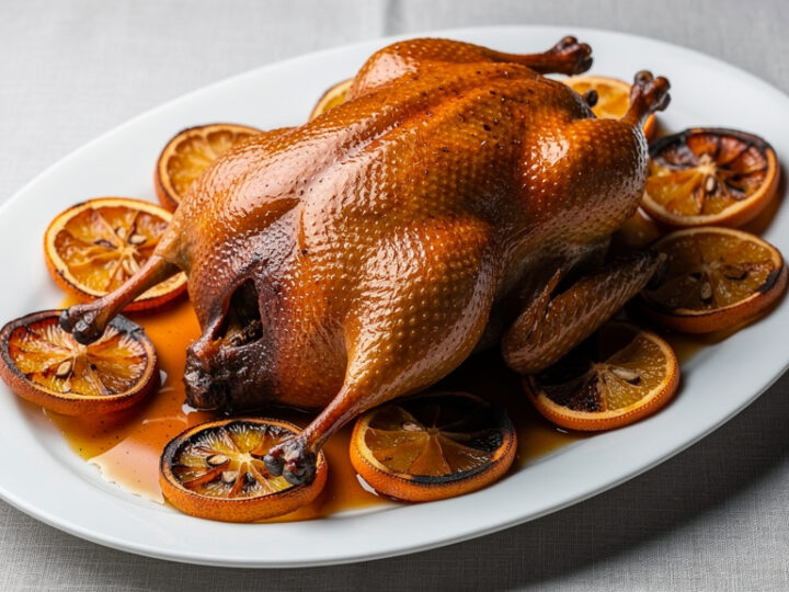 Kaczka w pomarańczach – przepis Okrasy