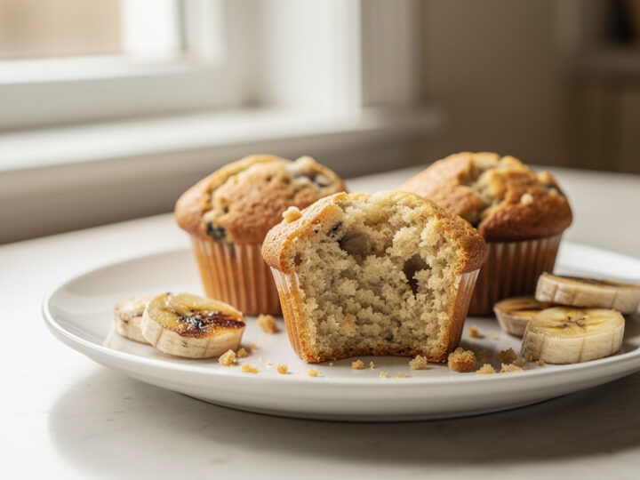 Przepis na muffinki bananowe – wilgotne i puszyste