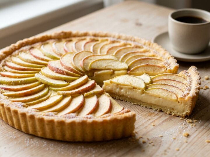 Tarta z jabłkami i budyniem – przepis krok po kroku